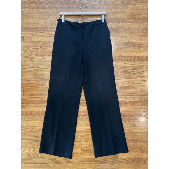 Talbots Women's Sz 6 Wool Stretch Dress Pants Black Straight Leg - Picture 1 of 11